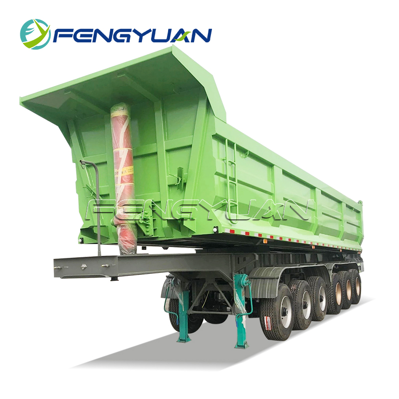 6 Axles 120 Tons Dump Trailer