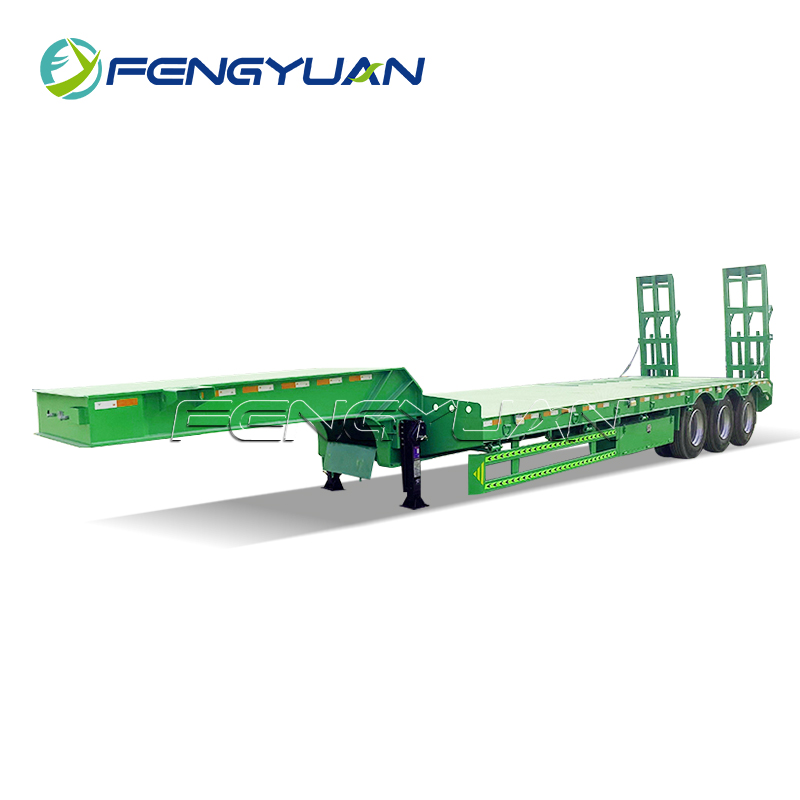 Tri-Axles Lowbed Semi Trailer Supplier