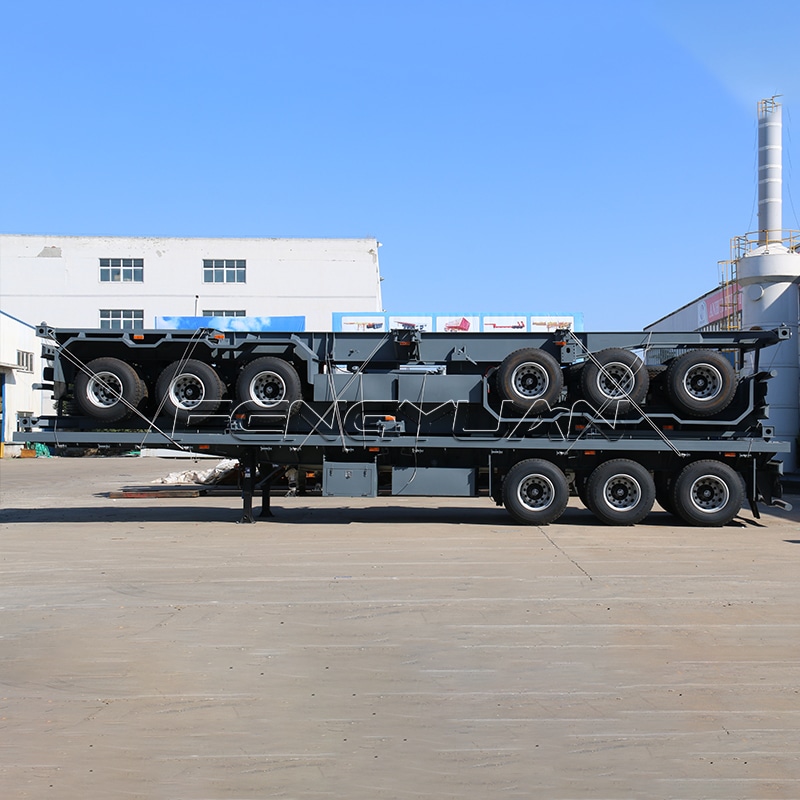 bulk goods shipping flatbed semi trailer