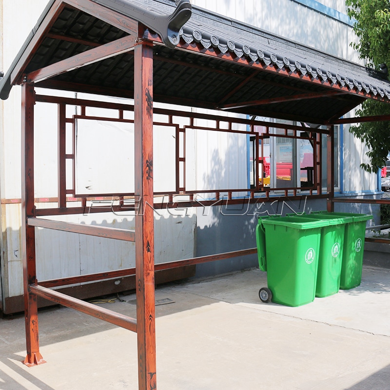 Garbage sorting booth